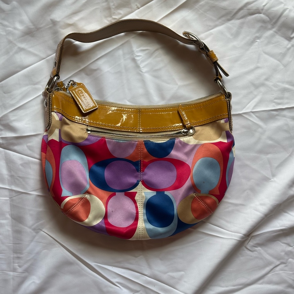 Vintage Coach Multicolor Shoulder Bag - Picture 3 of 11